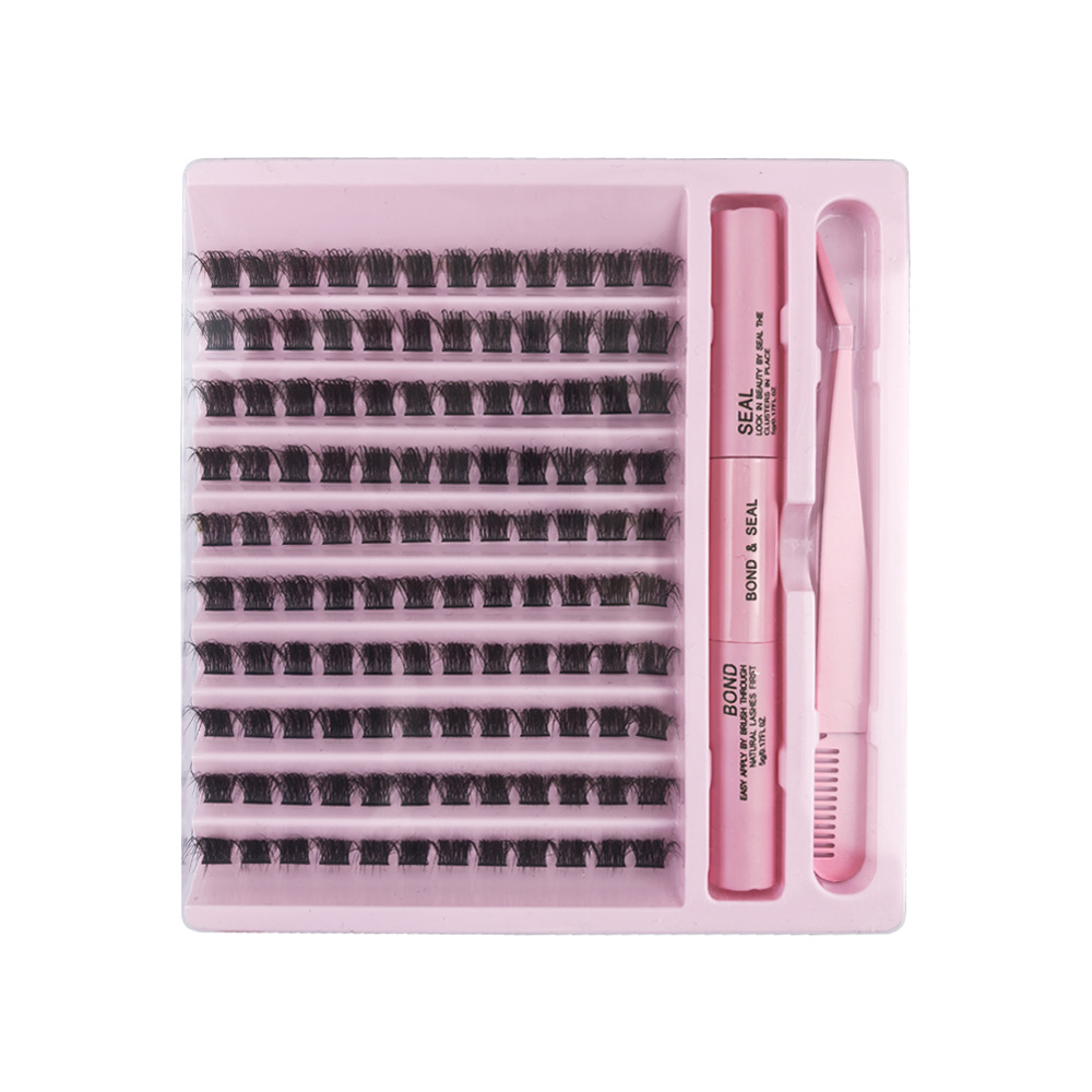 Nuevos productos de comercio exterior europeos y estadounidenses Venta caliente Abanico de plumas Injerto de gran capacidad Fábrica de pelos al por mayor Pestañas postizas segmentadas de un solo grupo