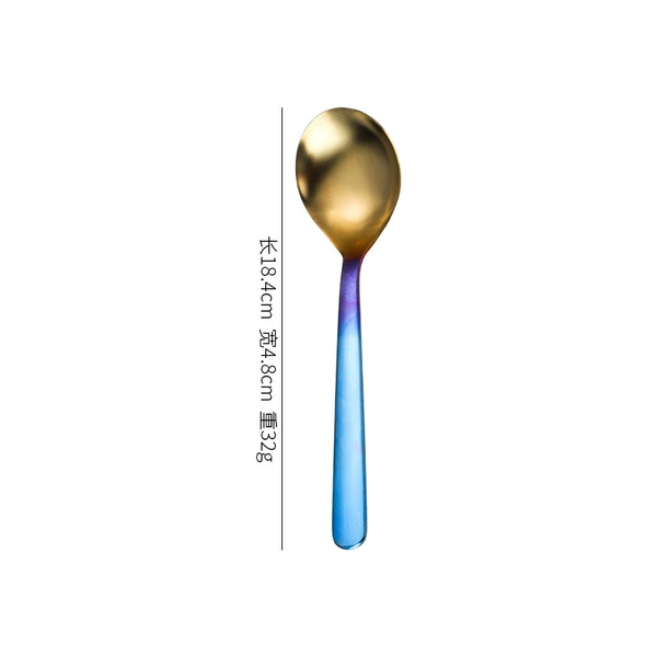 Gradient color round spoon