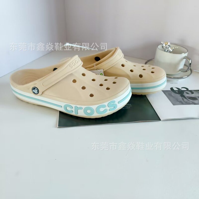 Cross Hole Shoes Beiya Winter White Beach Shoes for Men and Women Summer Toe-Toe Sandals Non-Slip Casual Adult Eva Slippers