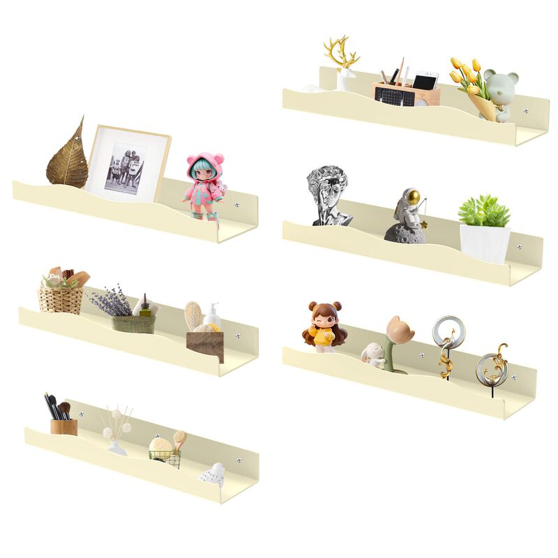Wall Mounted Acrylic Bookshelf 15inch Floating Shelves for Plant Books Toys for Wall Decor Wall Mounted Acrylic Bookshelf 15inch Floating Shelves for Plant Books Toys for Wall Decor