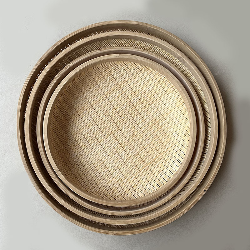 El tejido de bambú recoge cestas, platos de frutas, bocadillos de frutas, cestas de bambú finas, cestas de bambú, platos de frutas, cestas de bambú y cestas de frutas. image 7