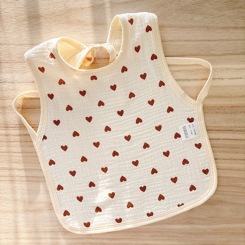 Babecera de algodón para bebés y bebés, toalla de saliva impermeable, toalla de almohadilla de leche anti-vomitación, bolsillo de comida, otoño y invierno