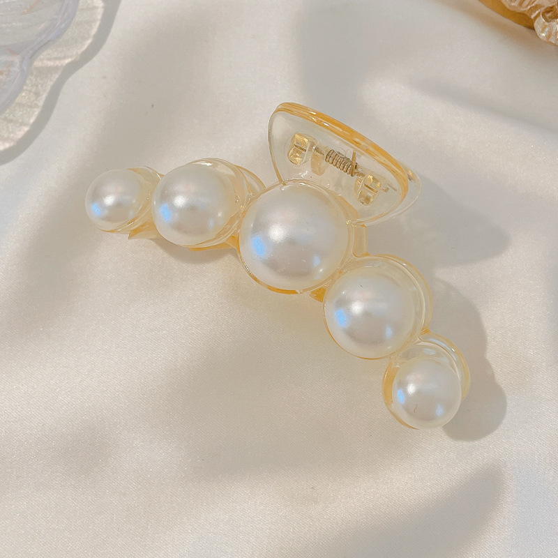 Clip de pelo marrón grande Nueva horquilla cuadrada accesorios para el cabello clip de horquilla simple Cabeza trasera clip de pelo clip de tiburón tocado