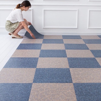水泥地地革加厚地砖贴地毯纹地板革地板加厚耐磨自粘pvc塑胶地板|ms