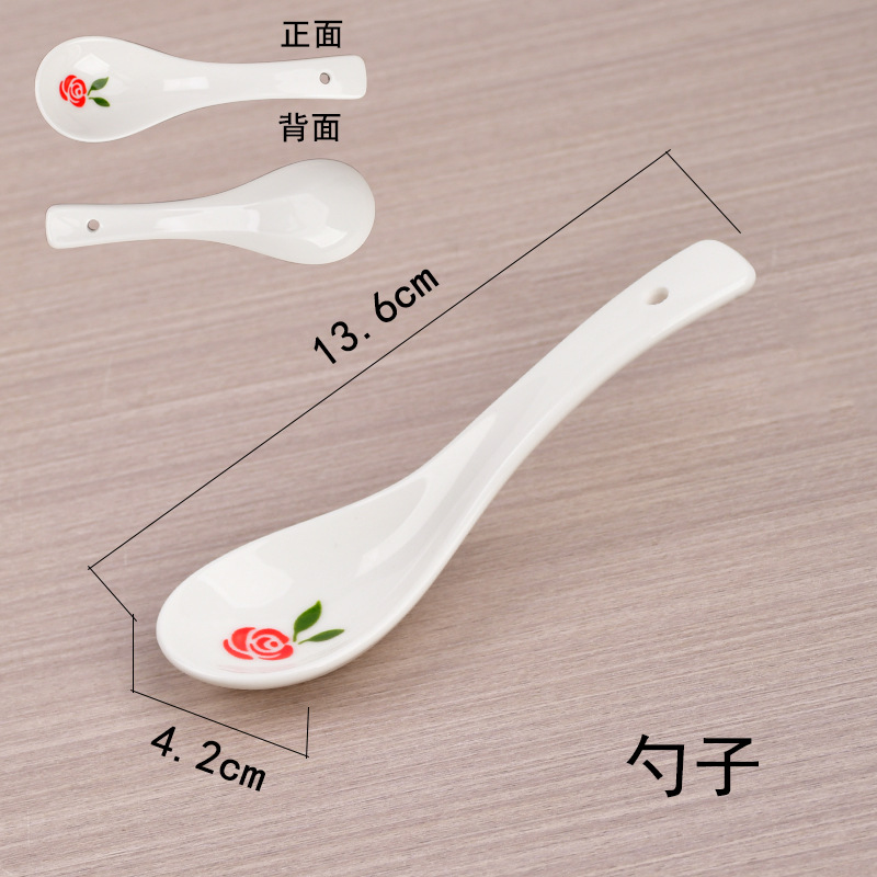 Japón y estilo coreano simple cubiertos para beber sopa de cocina de alta temperatura creativa cucharas caseras cucharas de cerámica cucharas de arroz