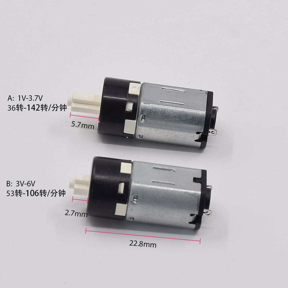 N20 миниатюрный планетарный редукторный двигатель с крестообразной передачей 3 В-6 В, замок для косметического инструмента, небольшой двигатель 12 мм