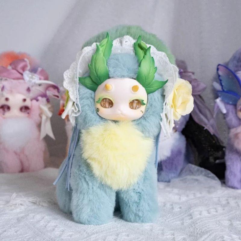 【絶妙ぬいぐるみブラインドボックス】本物の猫とドラゴンのファンタジー生き物人形魔法アカデミーシリーズトレンディぬいぐるみブラインド|undefined