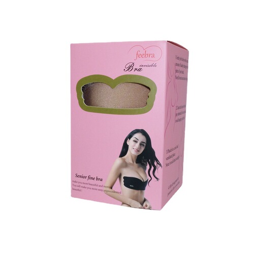 Silicone breast patch color box lesbian goddess breathable rabbit cloth breast patch heart-shaped chest pad blister universal color box dolphin