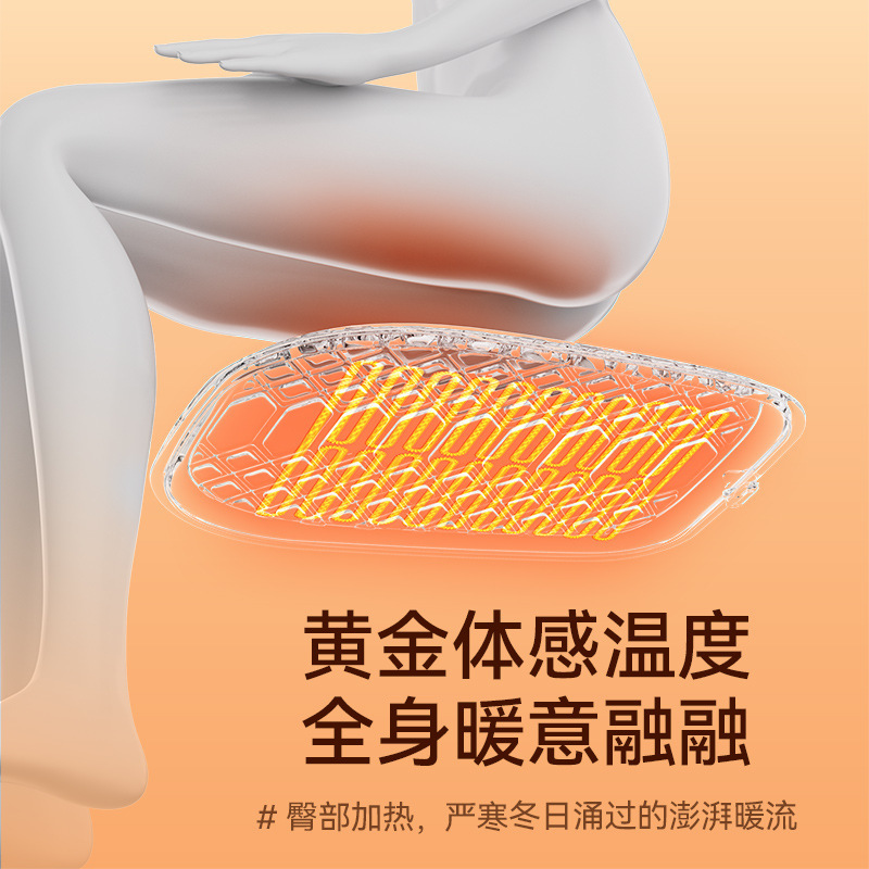 蜂窝加热垫5v方垫触摸智能开关短毛绒不掉毛汽车坐垫家用车载方垫|undefined