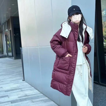 衣邸长款连帽羽绒服8530