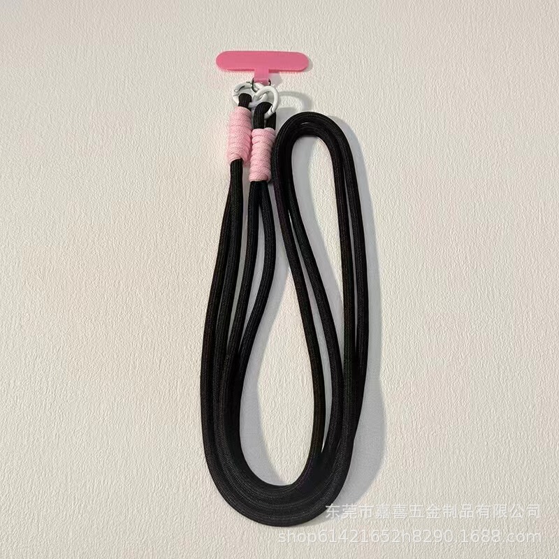 Crossbody Phone Strap with Contrasting Colors, Extendable, Can Be Worn on the Shoulder or as a Handbag, with Clip, Long Style for Women