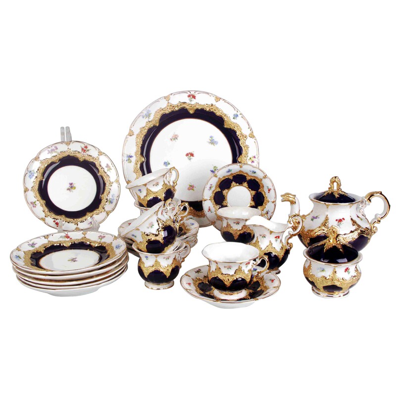 メイソンと同じ手作りの金立体レリーフ茶器コーヒーカップ皿|undefined