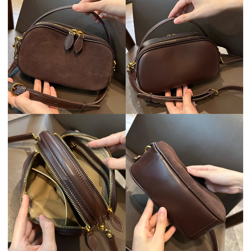 Genuine Leather Women's Small Bag 2026 New Arrival Luxury Vintage Crossbody Bag Versatile Elegant Shoulder Bag Handbag - Thumbnail 4