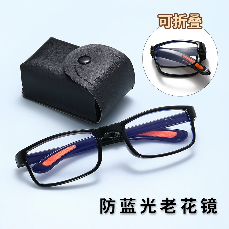 Прямые продажи с фабрики анти-Blu-ray складные очки для чтения для пожилых людей высокого разрешения удобные очки для чтения 877