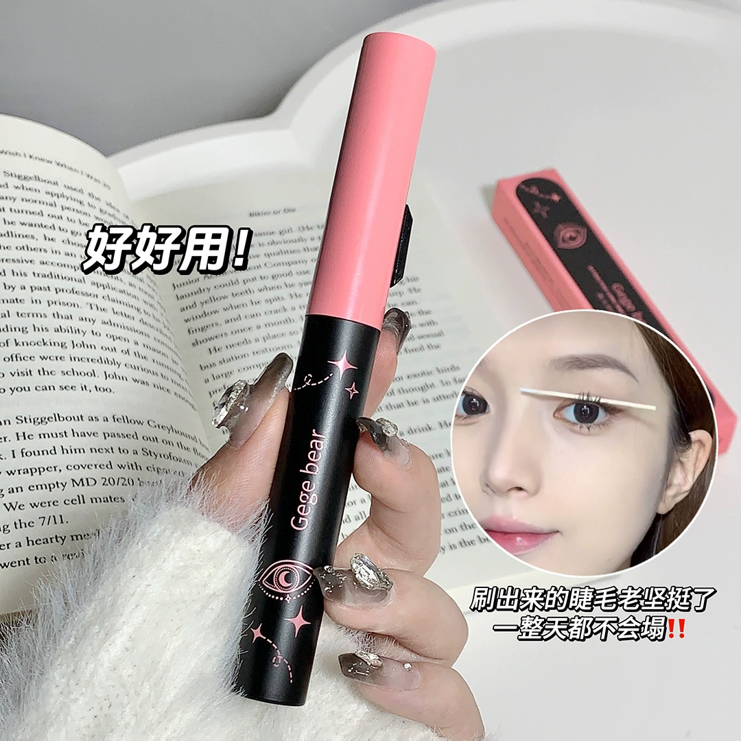 Удлиненная водостойкая mascara, заворачивающий крем, с маленькими медведями, укладка, без smudge, долговременный эффект