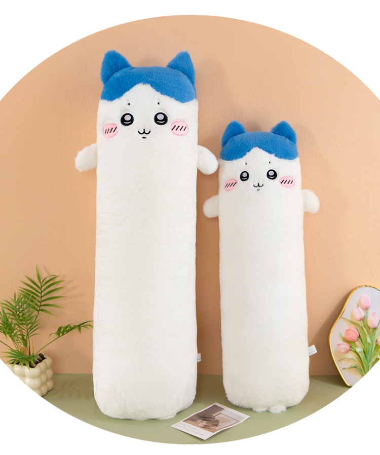 New Long Strip Chiikawa Plush Pillow Cute Hachiware Usagi Doll Sofa Cushion Stuffed Toy