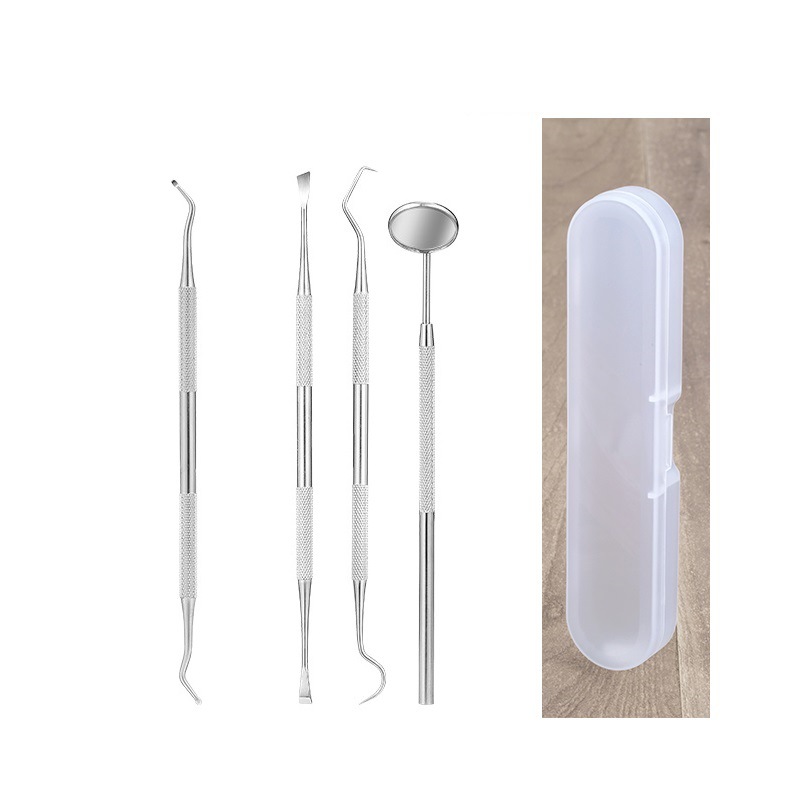 Cuidado dental Herramientas para dentistas orales Extiridor de cálculos de acero inoxidable Herramientas de limpieza dental Juego de 6 piezas