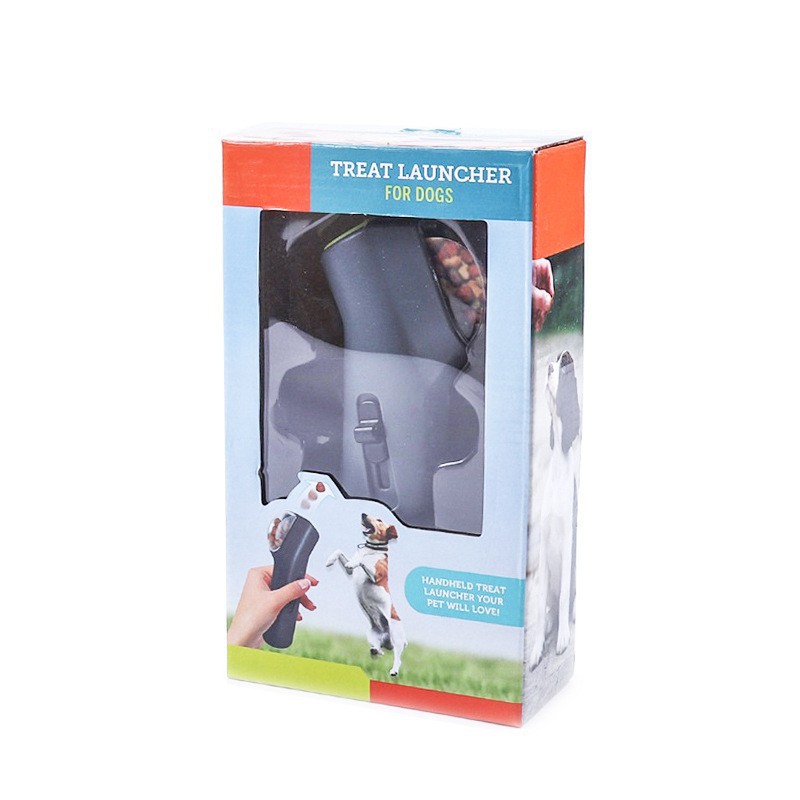Nuevo alimentador transfronterizo para mascotas, entrenamiento al aire libre, lanzador de alimentos, bocadillos para perros, catapulta, lanzamiento de presión, juguetes para perros