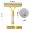 [手持喷水刮窗器-黄色1个+银色3M贴挂钩*1【送30*30鱼鳞布*1个】]