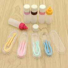 夹隐形眼镜用夹子镊子棒子组合装护理液药水空瓶子取美瞳吸棒套装