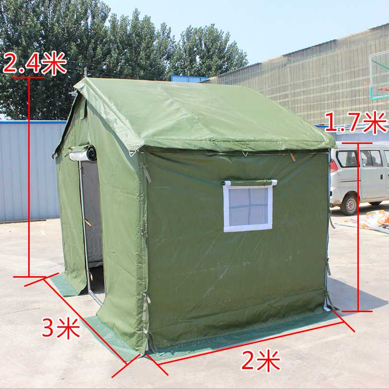 Ingeniería de campo sitio de construcción alivio de desastres lienzo comando de emergencia civil al aire libre engrosada cálida tienda viva a prueba de lluvia