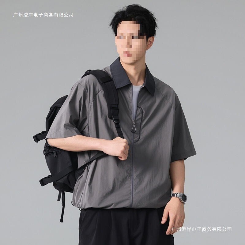 Outdoor Fishing Lightweight Functional Quick-Drying Sun Protection Ice Silk Short-Sleeved Shirt for Men 2026 Summer Thin Shirt for Men Outdoor Fishing Lightweight Functional Quick-Drying Sun Protection Ice Silk Short-Sleeved Shirt for Men 2026 Summer Thin Shirt for Men