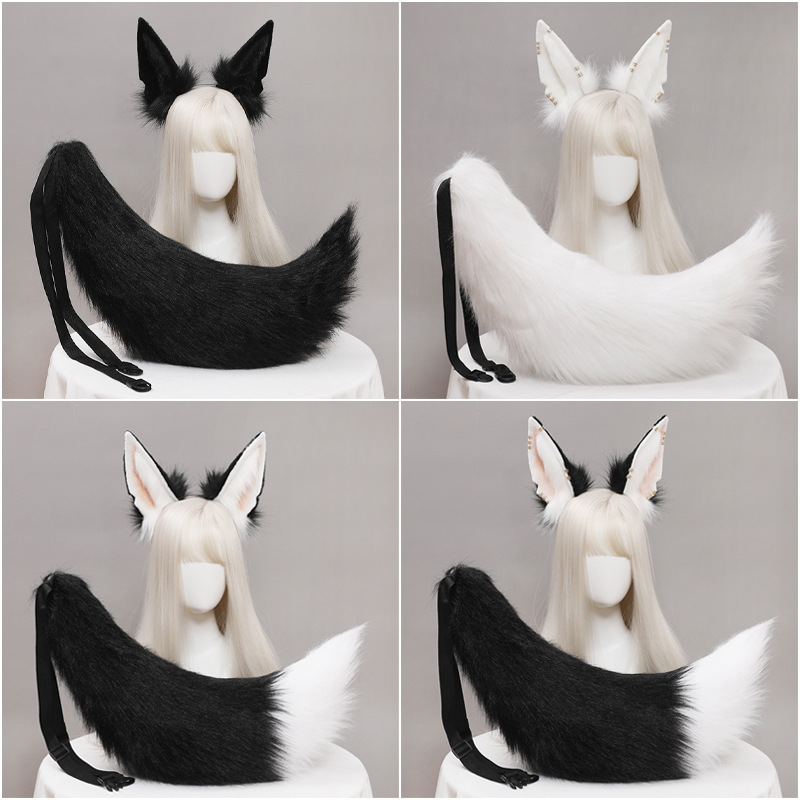 Una pieza entrega simulación bestia oreja cómic show fiesta vestir Mujer mito egipcio antiguo Anubis oreja Hu Wolf diadema