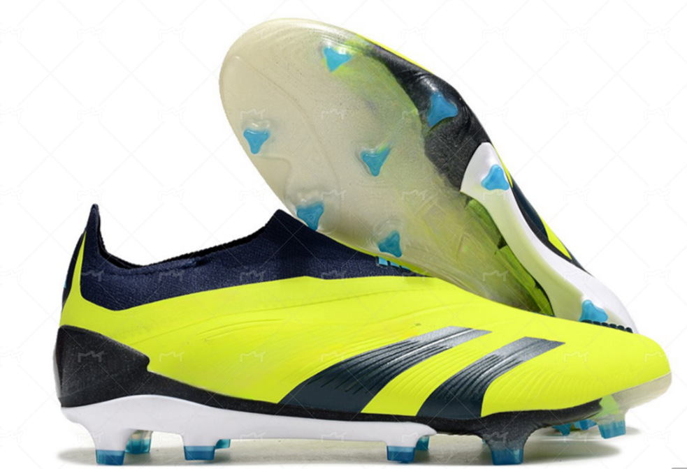 Zapatos de fútbol FG de caña alta, muy vendidos en el extranjero, completamente tejidos con cordones, un par disponible para la venta, buscamos agentes.