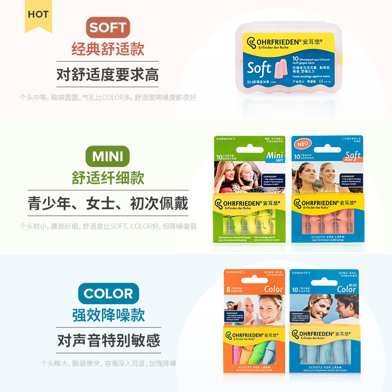 ドイツ製防音加工品でいびきをかき、耳を保護する超特殊睡眠用耳栓、騒音対策睡眠寮用イヤーマフ|undefined
