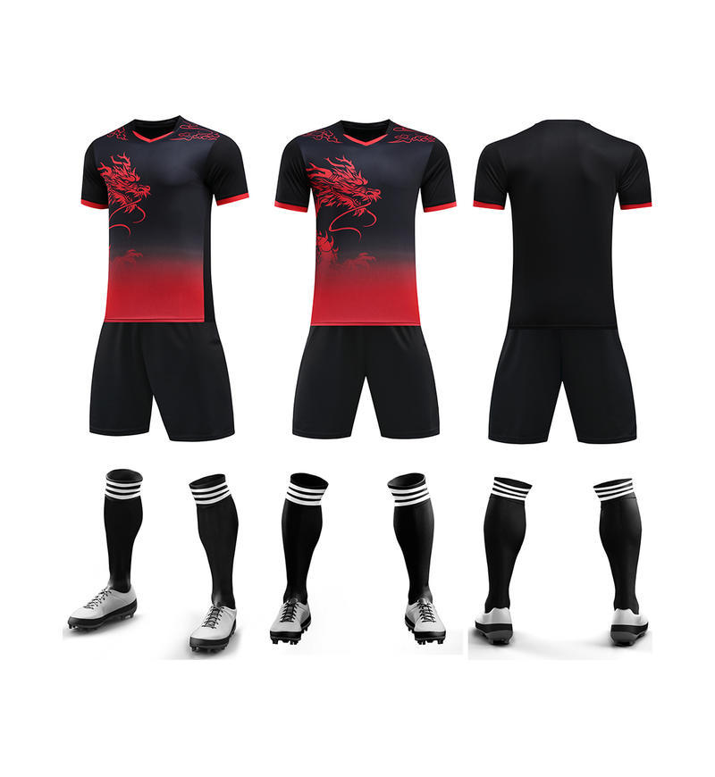 Trajes de fútbol trajes de entrenamiento con patrón de dragón mangas cortas 2025 nuevos trajes deportivos de carreras de barcos dragones