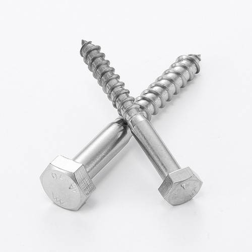 Aozhan 316 stainless steel external hexagonal self-tapping screw DIN571 hexagonal head wood screw bolt M6/M8/M10