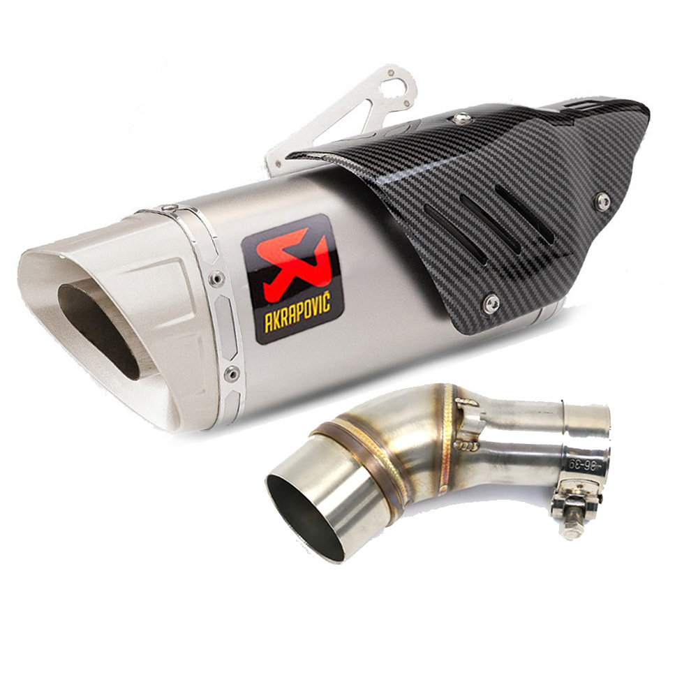 Aplicable a Yamaha YZF-R3 / R25 / MT - 03 / MT - 25 sección media delantera del tubo de escape de acero inoxidable