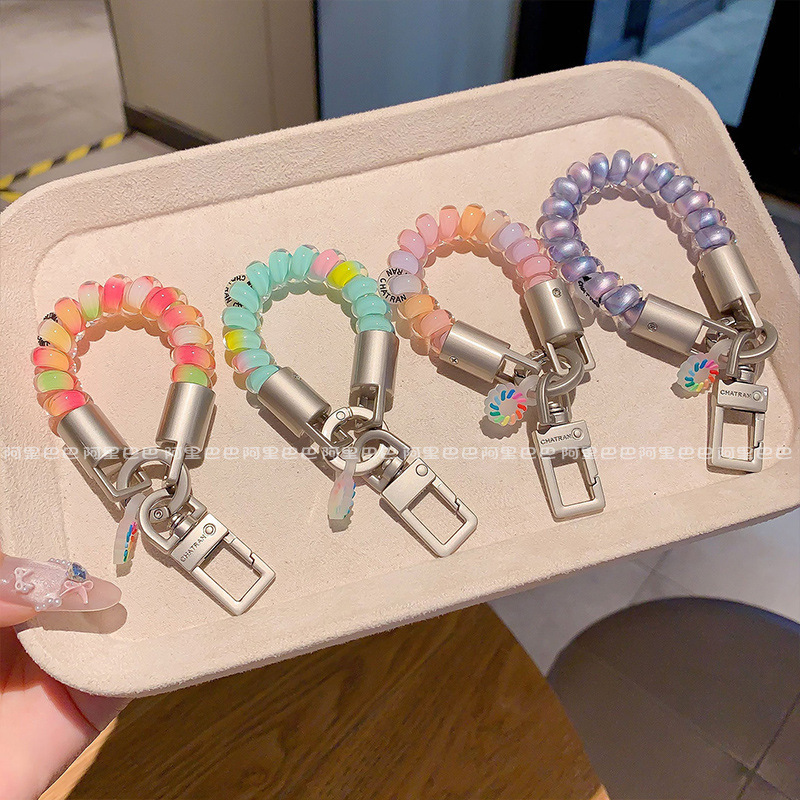 2026 New High-Style Mobile Phone Strap, High Elasticity, Thickened Dopamine Color Keychain Phone Cord Lanyard 2026 New High-Style Mobile Phone Strap, High Elasticity, Thickened Dopamine Color Keychain Phone Cord Lanyard