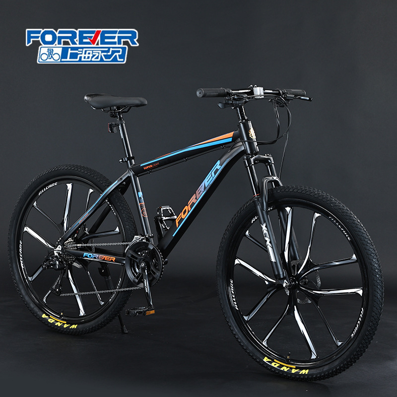 Free Shipping Shanghai Forever Mountain Bike Shock Absorption Variable Speed Adult Male Bicycle Youth Female Student Road Racing