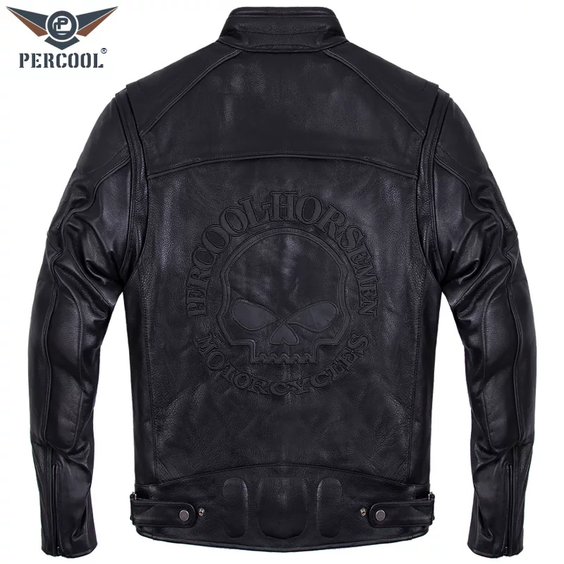Leather jersey, short jacket, genuine leather, with embroidery