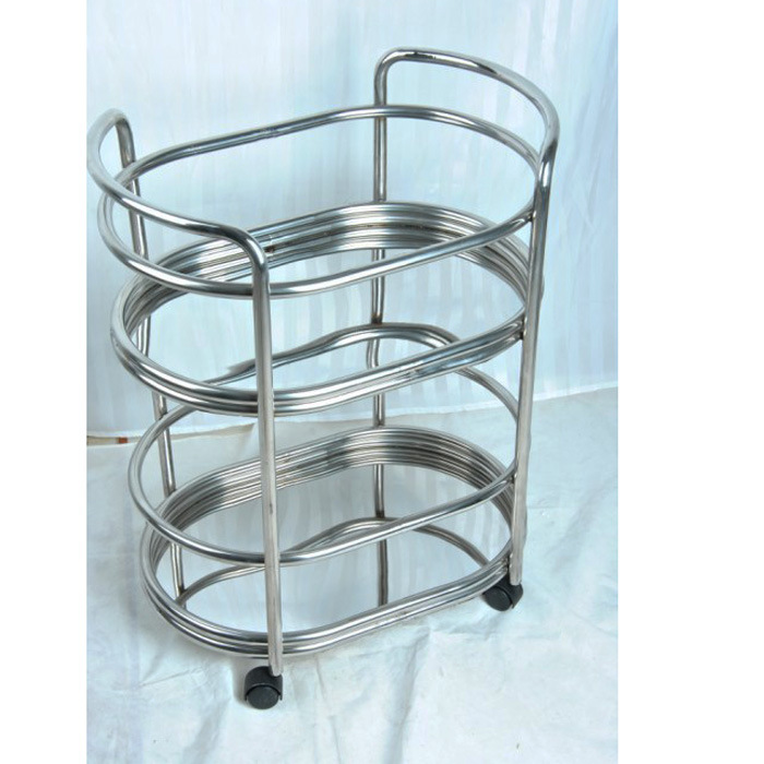 Fábrica directa coche de comedor móvil de doble servicio carro de bebida de acero inoxidable carro de bocadillos carro bar 4S tienda de té