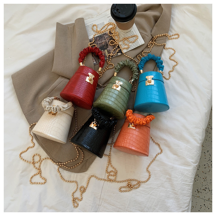 Crocodile Pattern Hobo Bag Women's Chain Shoulder Handbag Fashion_voghion.com