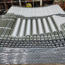 无动力压槽辊筒包胶套胶链轮滚筒 输送带托辊不锈钢动力滚筒