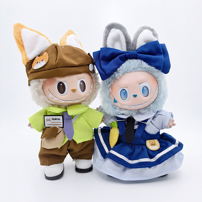 小兔日记&小狐周刊10cm/15cm/海星体浮梦娃衣套装棉花洋娃娃|undefined