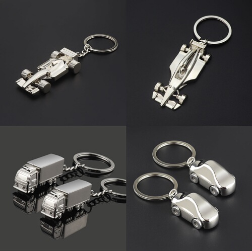 F1 racing keychain 4S auto show advertising gift keychain business gift metal keychain customization