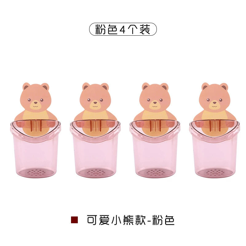 Патчинг стены Bear Cup крепления держатель чашки паста хранение стене гроботворение зубная щетка рейтинг на стене ванной