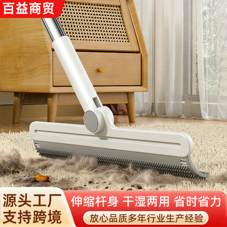 Multi-Purpose Pet Cleaning Dust Remover, Household Sofa Carpet Hair Cleaner, Bathroom Water Scraper Integrated Broom
