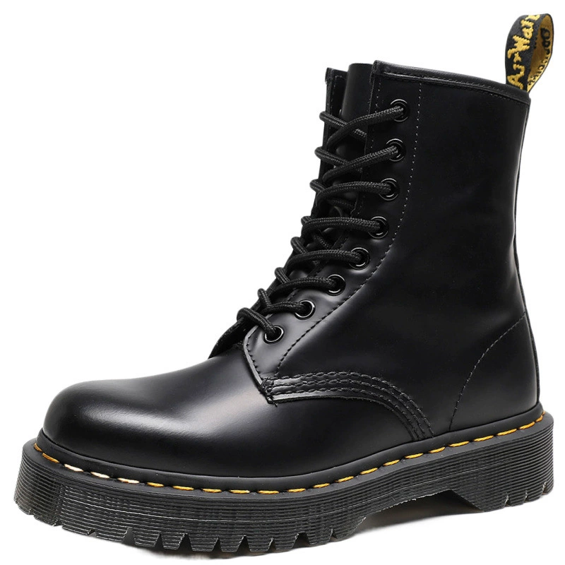 Мартенсы, универсальные ботинки в английском стиле, осень, корейский стиль, средней длины, британский стиль