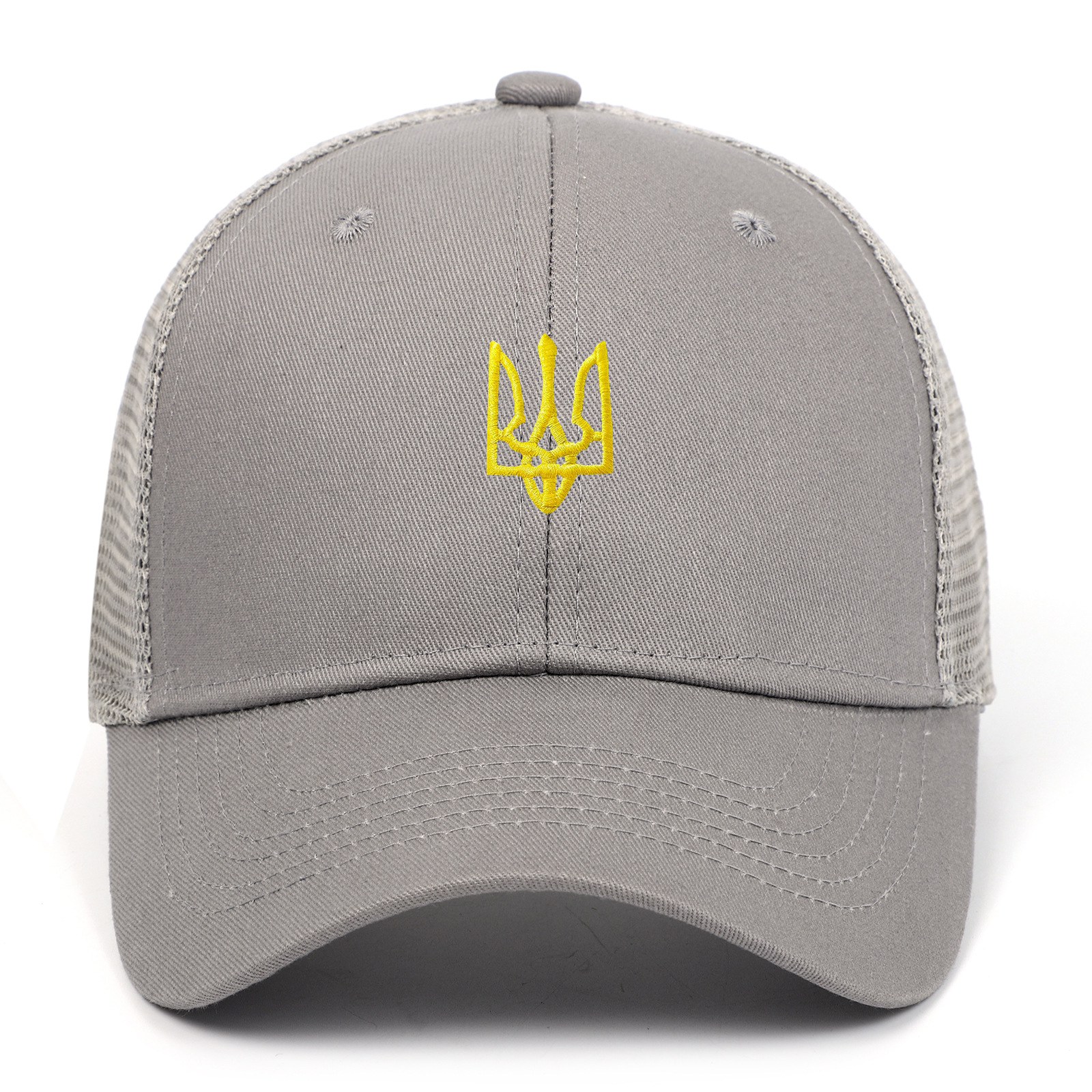 6 mesh cap Gray
