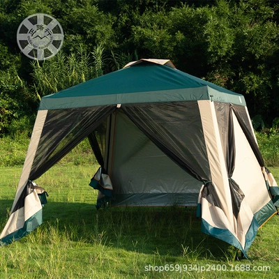 Çadırlar Sunproof, Uvproof, Portable and - dark-green-khaqi-pergola-2-sided-cloth-more-than-8-people