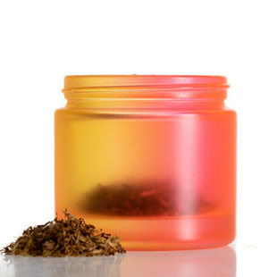 Wholesale Sealed Gradient Glass Jar Food Bottle DIY Round Cream Face Cream Bottle Hemp Bottle Portable