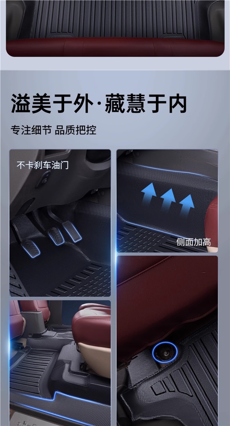 Suitable for Wuling Hongguang S Floor Mats, Fully Enclosed S3 Hongguang V Special 5/7 Seat Modified Decorative Accessories Tpe Car Floor Mats