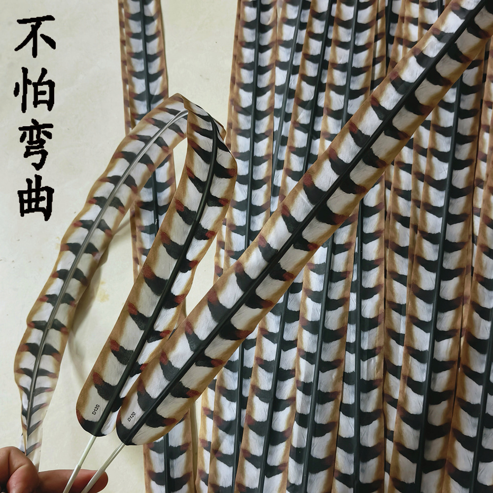 仿真羽毛翎毛子表演羽毛京剧翎子戏曲俏花旦头饰野鸡地鸡翎子毛