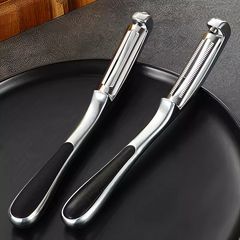 亜鉛合金ピーリングナイフ、ステンレス鋼のジャガイモの皮むきツール、メロンの皮むき器、キッチンフルーツ家庭用多機能ピーリングナイフ