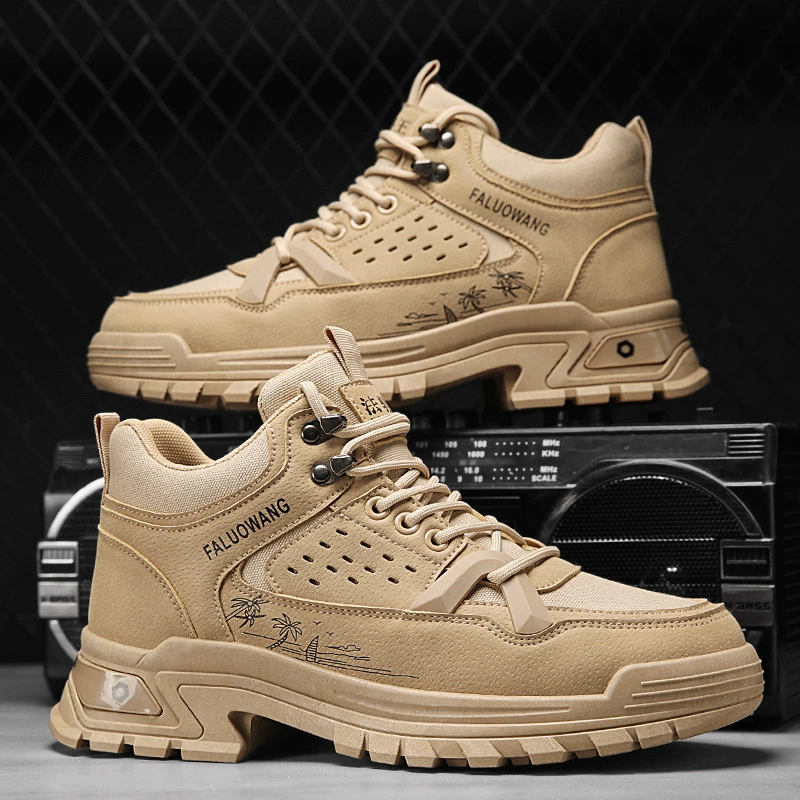 Мужская обувь Martin сапоги весной новый модный тренд обувь для защиты труда